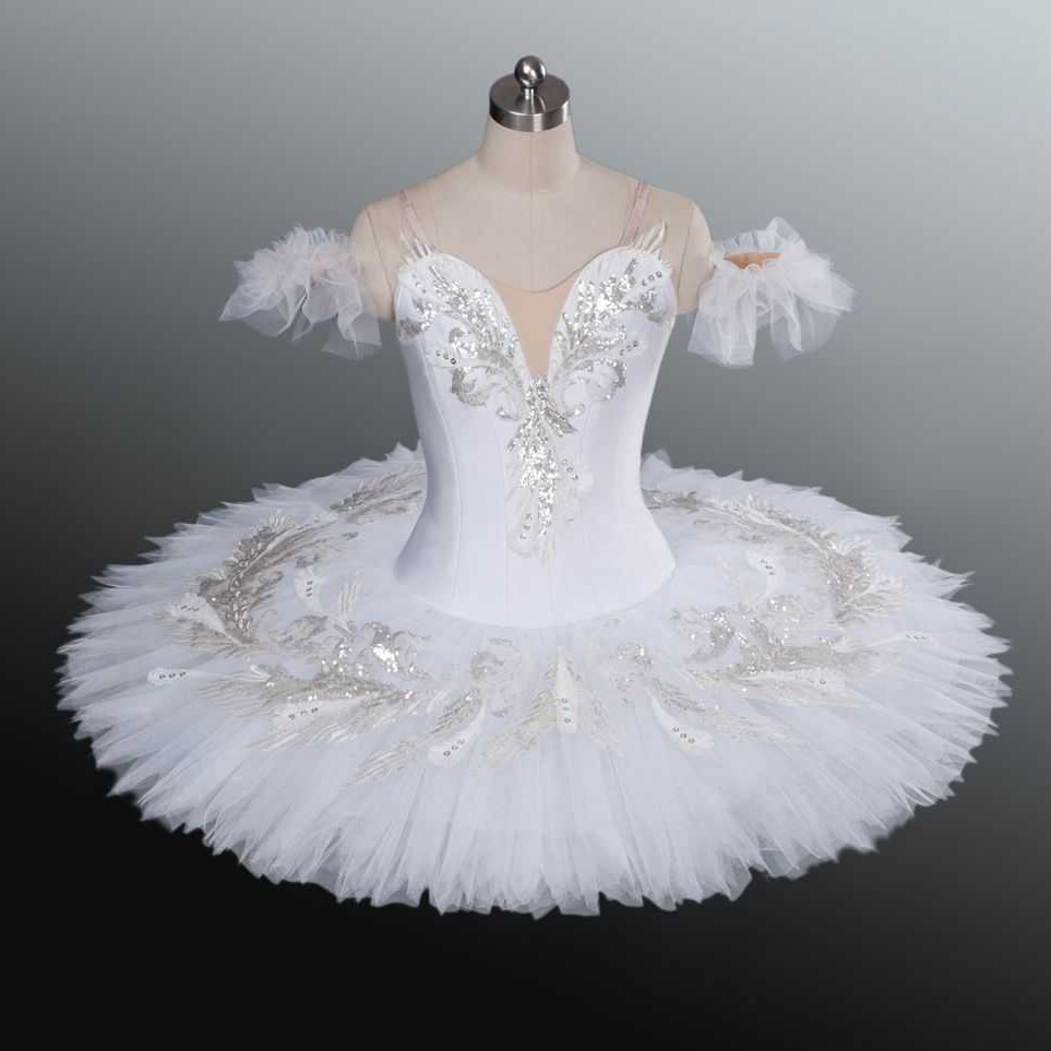 Adult Kids Classic Professional Ballet Tutu White Swan Lake Pancake ...