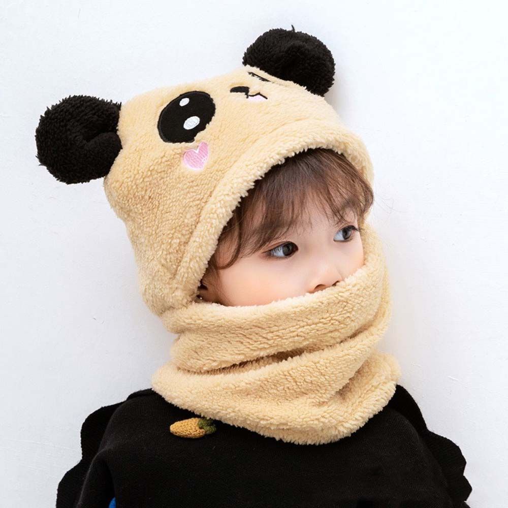 RALPH1 Beautiful Kids Bonnet Toddler Cartoon Panda Hats Winter Fleece ...