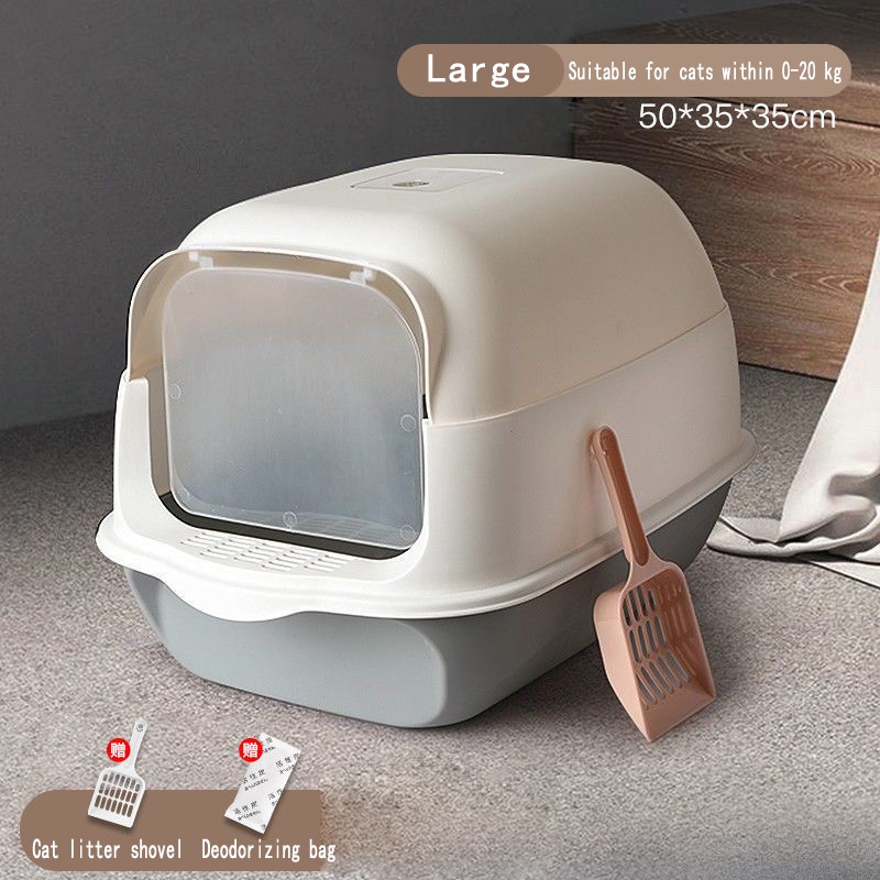 Cat Litter Box With Scoop Kitten Litter Box Cat Toilet Deodorization ...