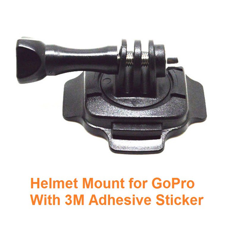 Rotatable Helmet Mount for GoPro with Adhesive Sticker Action Camera ...