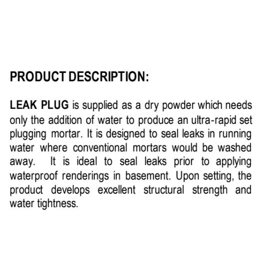 BUILDRITE LEAK PLUG (Gallon) | Shopee Philippines