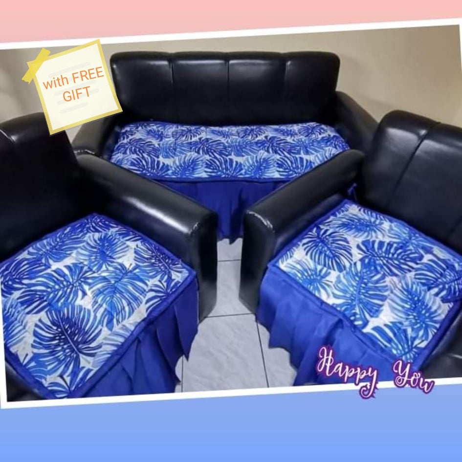 Sofa Cover WITH LACE 3-Piece Set | Shopee Philippines
