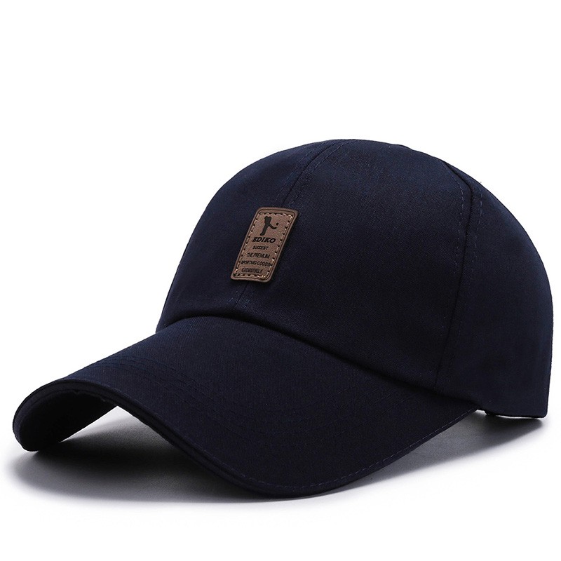 Black Plain Metal Adjust Cap Fashion Hats Outdoor Bull Caps Close ...