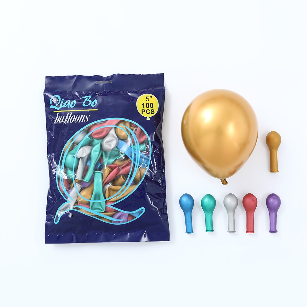 Baptism/PartyQ factory 20/50/100pcs 5 inch Chrome Metallic Balloons for ...