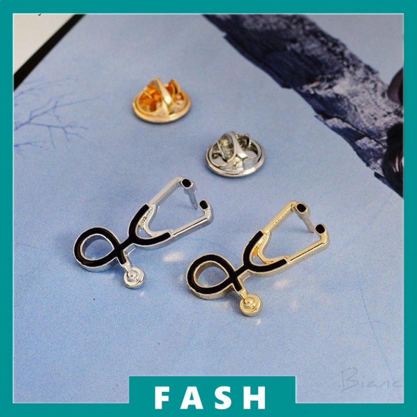 COD Brooch Pin Gift Medical GoldSilver Stethoscope Doctor Nurse ...
