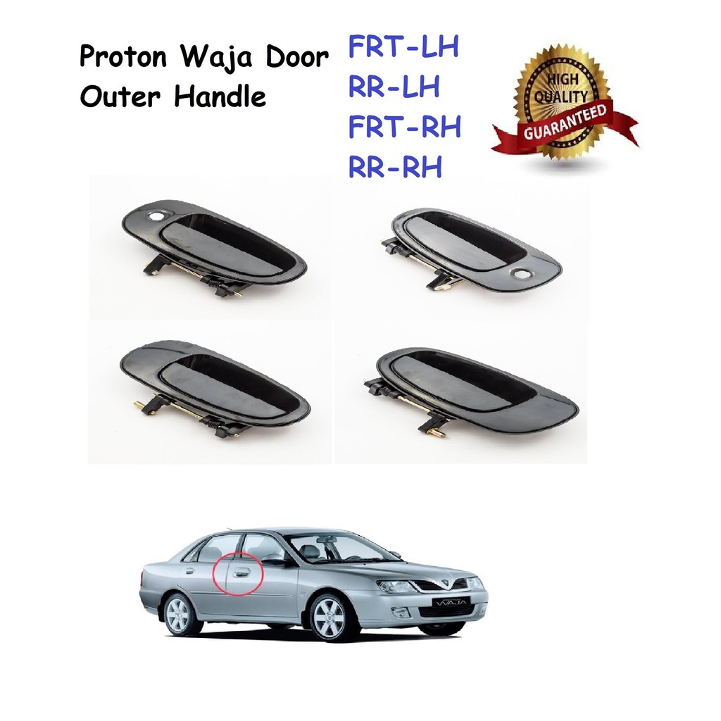 Proton Waja FRONT / REAR Door Outer Handle Pembuka Luar Pintu (BLACK ...
