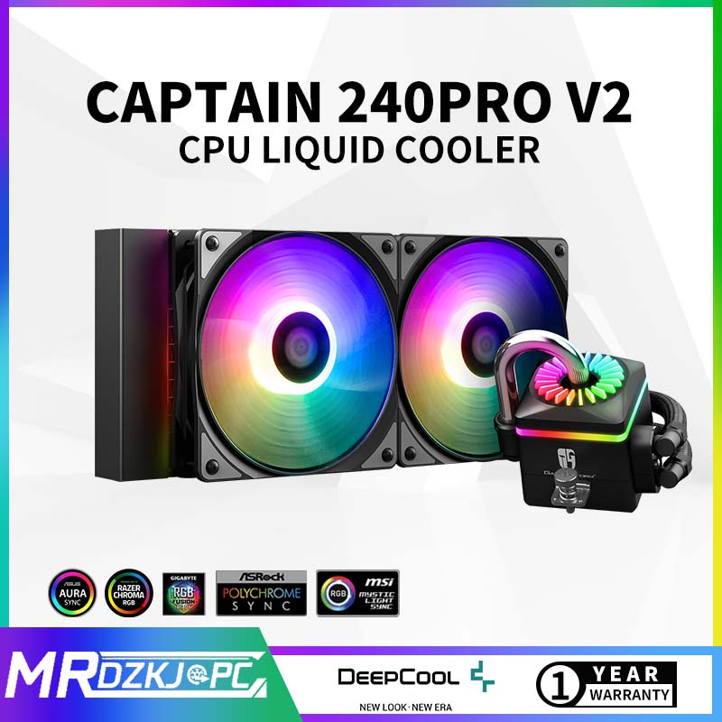 [Send Screwdriver]Deepcool Captain 240 PRO V2 ARGB CPU AIO Liquid Cooler Water Radiator For