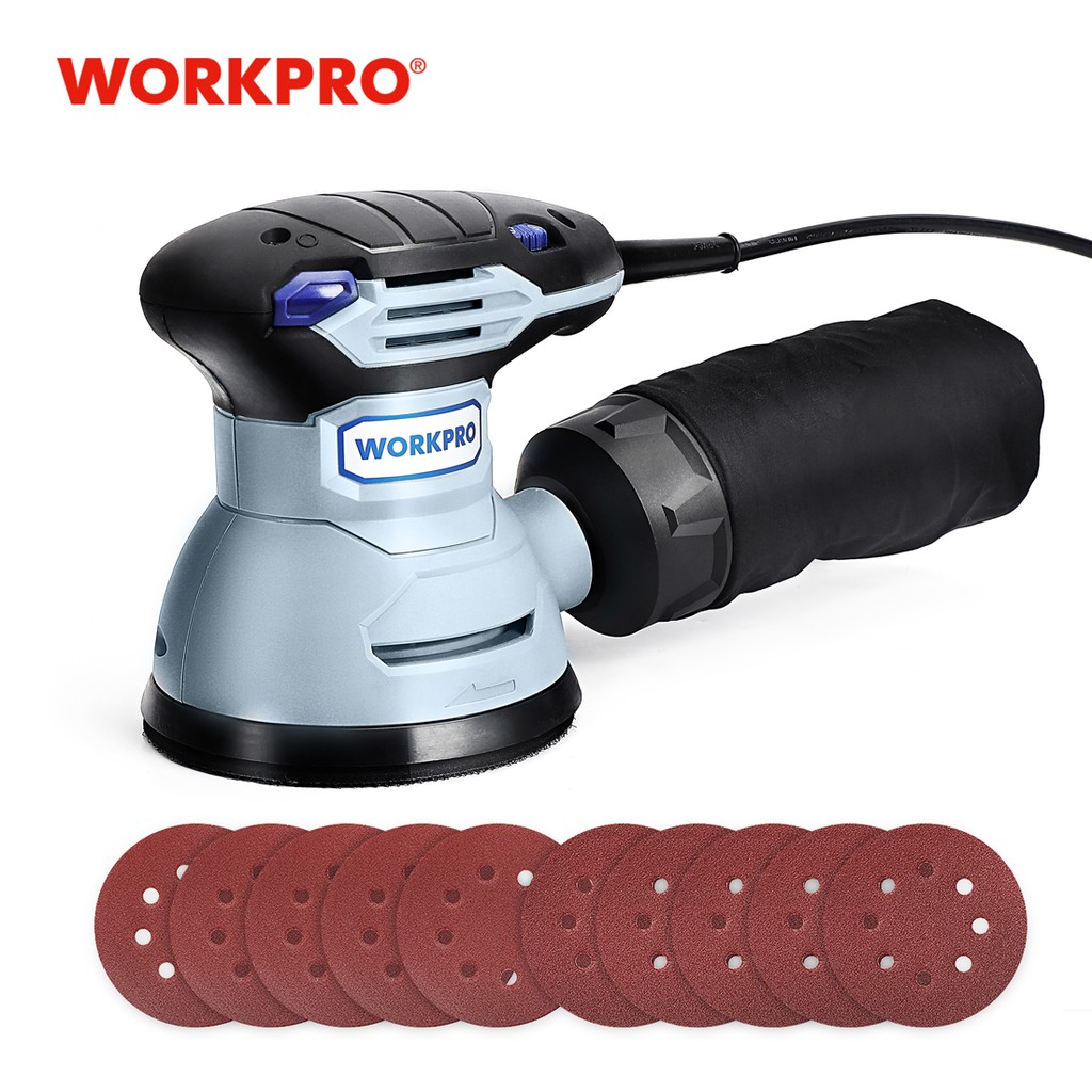WORKPRO 300W Random Sander with Variable Speed Random Orbit Sander with ...