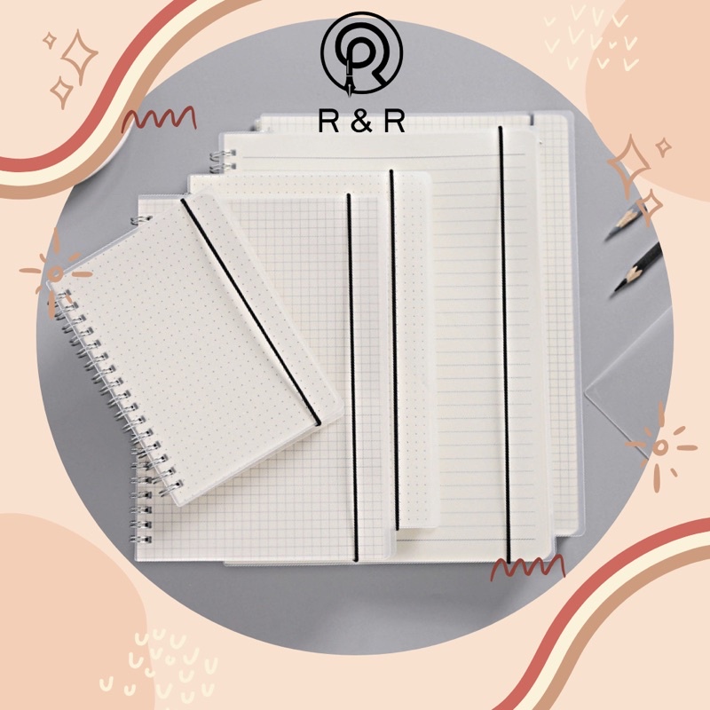 【R&R】160 Pages Matte Cover Notebook Journal Book Minimalist Notebook ...