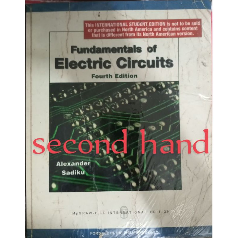 Fundamentals Of Electric Circuits By Alexander And Sadiku | Shopee ...