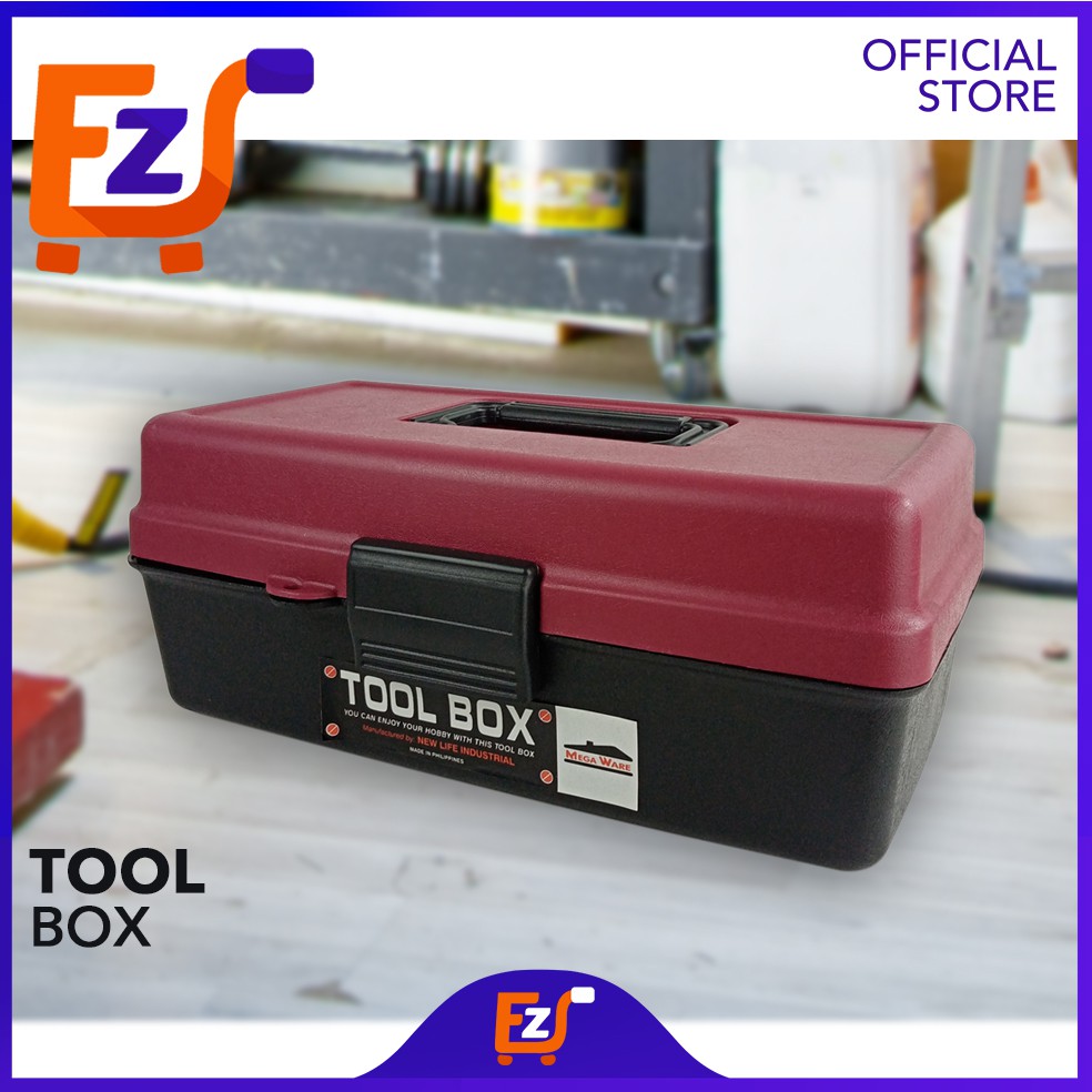 EZ DEAL Megaware High-Quality Durable Plastic Materials Tool Box with ...