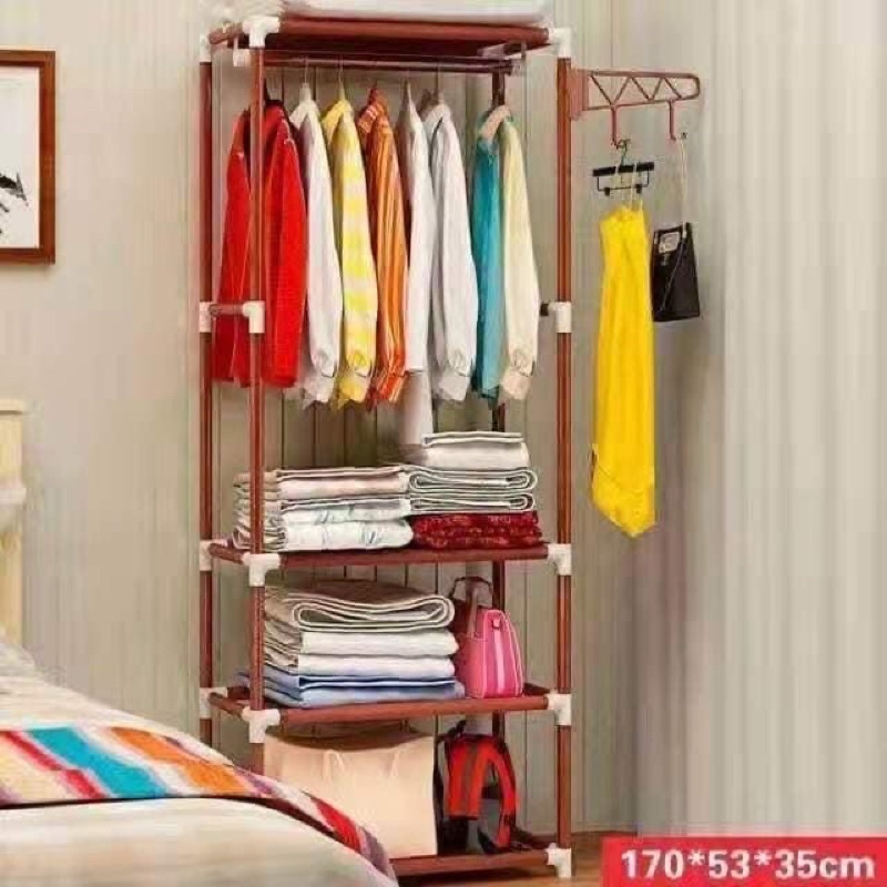 Simple Clothes Storage and Hanger Rack | Shopee Philippines