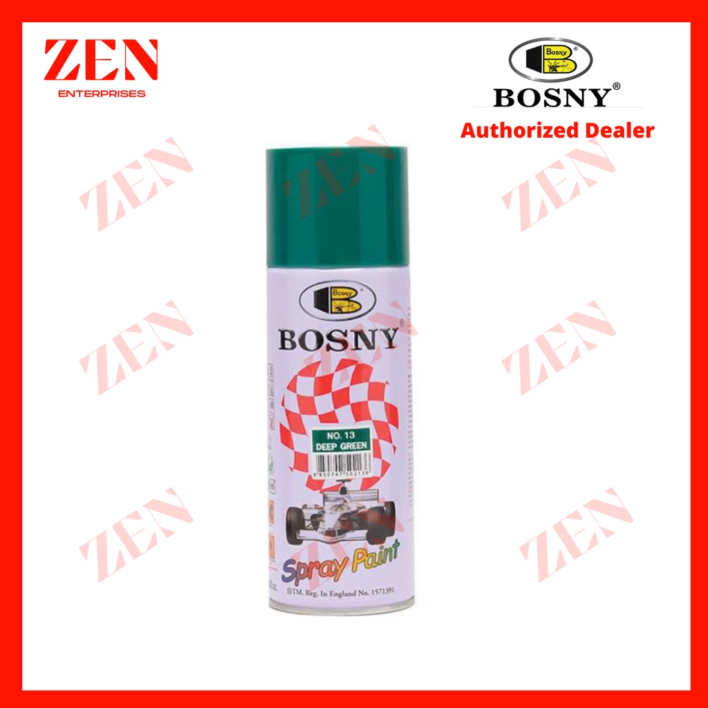 BOSNY 13 Deep Green Spray Paint Shopee Philippines