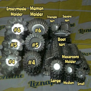 Ensaymada molder, Mamon molder, Macaroons molder, Triangle tart, Boat ...