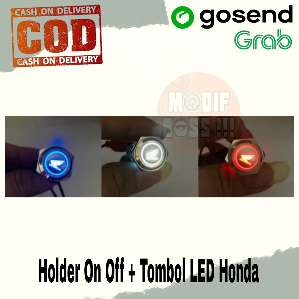 TOMBOL Honda LOGO LED ON OFF SWITCH HONDA LED PUSH ON SWITCH HONDA LOGO ...