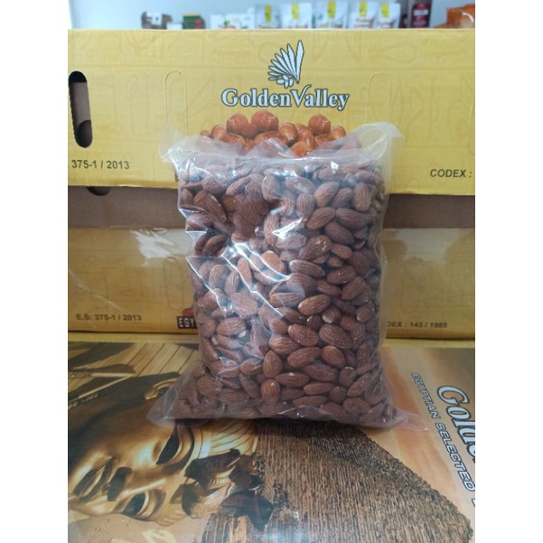 Roasted Almonds Roasted Almonds Natural Almond Nuts Shell Skin 1kg 500g ...