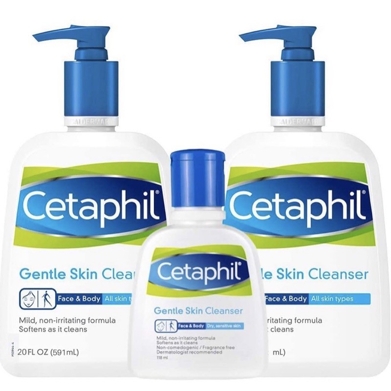 Cetaphil Gentle Skin Cleanser Set (Face & Body) Shopee Philippines
