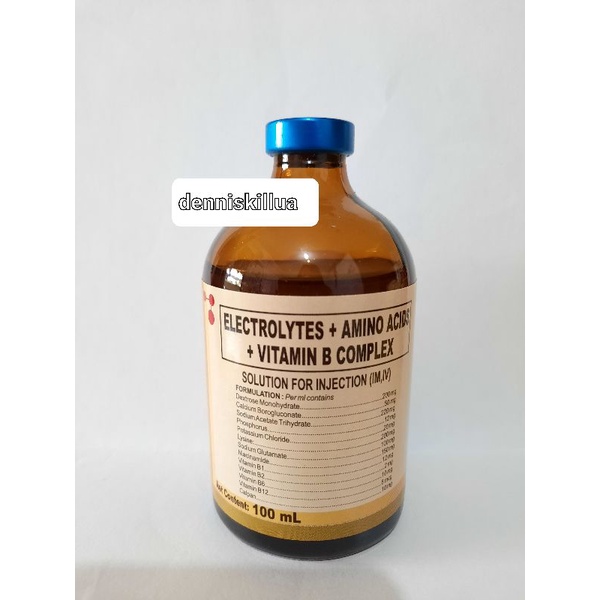 ELECTROLYTES AMINO ACIDS + VITAMIN B COMPLEX (100ML) Shopee Philippines