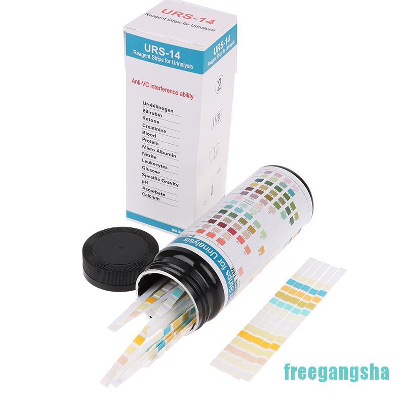 [FR] URS-14 100strips Urinalysis Reagent Test Paper Urine PH Test ...