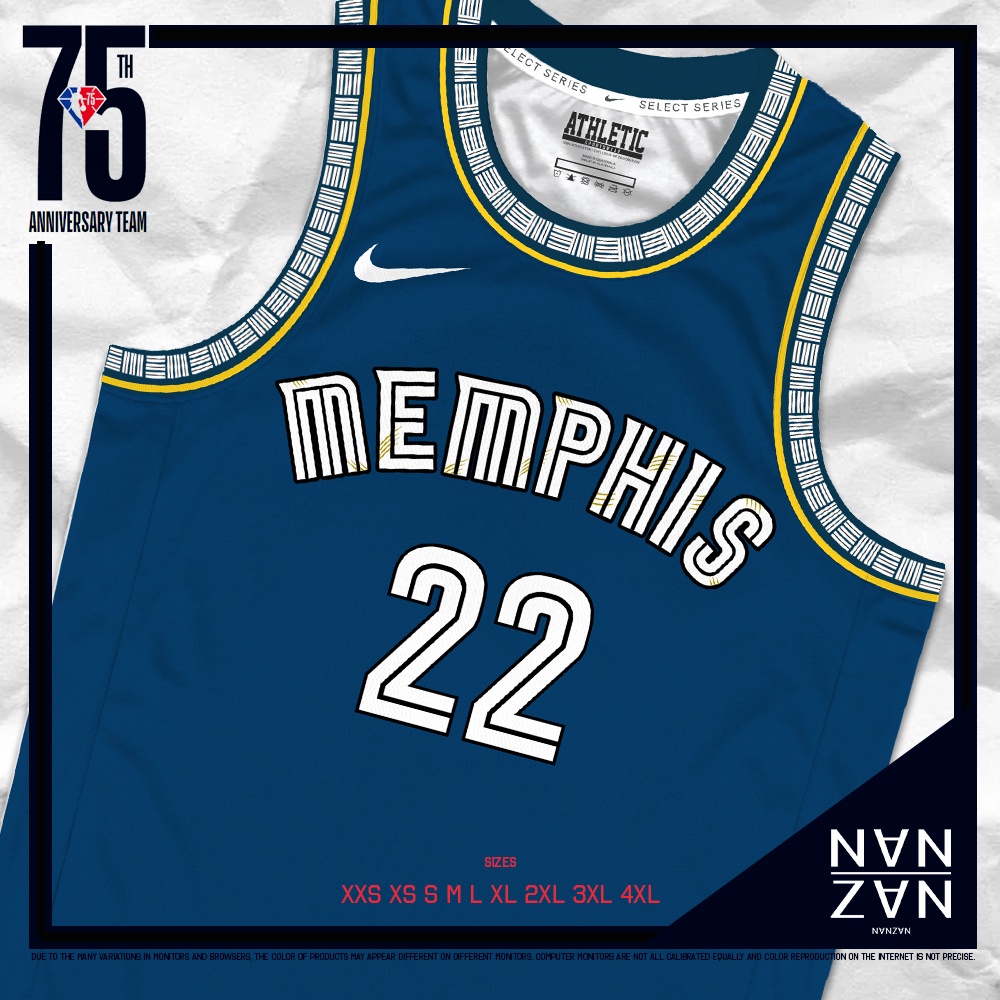 NANZAN 75th Edition NBAMemphisGrizzlies Desmond Bane Jersey 2022 ...