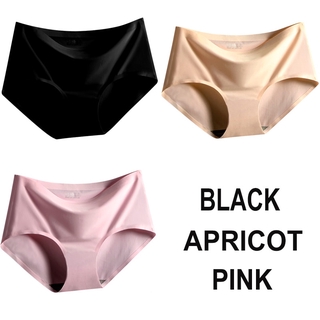 FINETOO 3PCS/Set Seamless Panties Women Sexy Female Underpants Briefs  Invisible Pantys Solid Color Soft Intimate Lingerie M-2XL