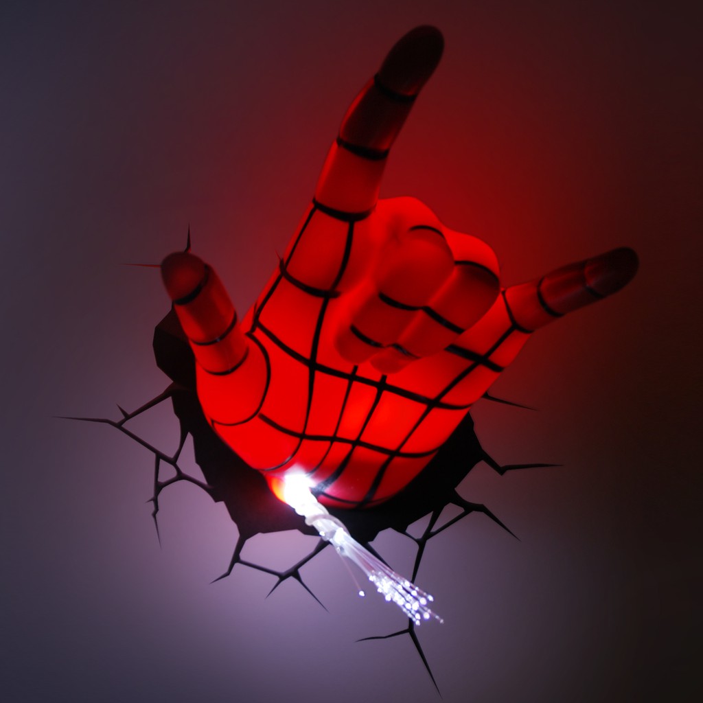 Marvel Ultimate Spiderman Spidey Hand 3d Deco Light 並行輸入-