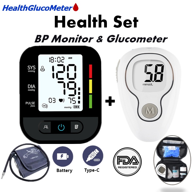 NewAnt and 30E+ BP Monitor Health Test Kit with Free 50PCS