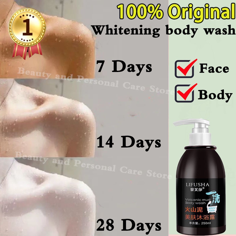 Body Wash Volcanic Mud Shower Gel Whitening Moisturizing Body Wash Bath