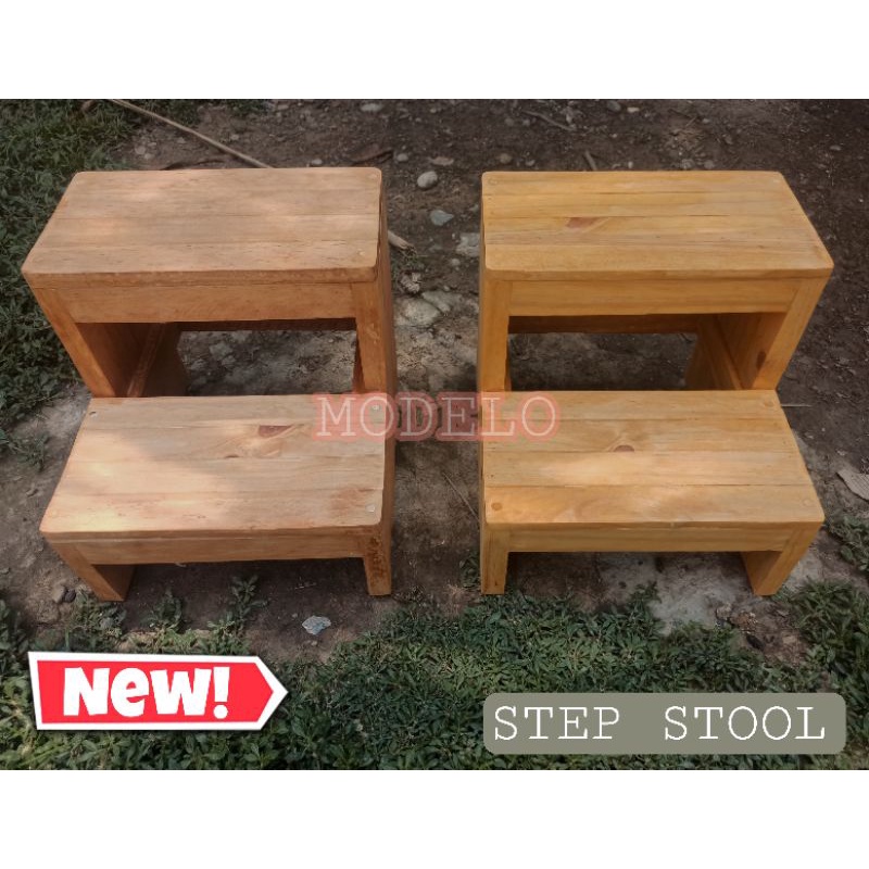 Step Stools Wooden Display Rack Multipurpose | Shopee Philippines