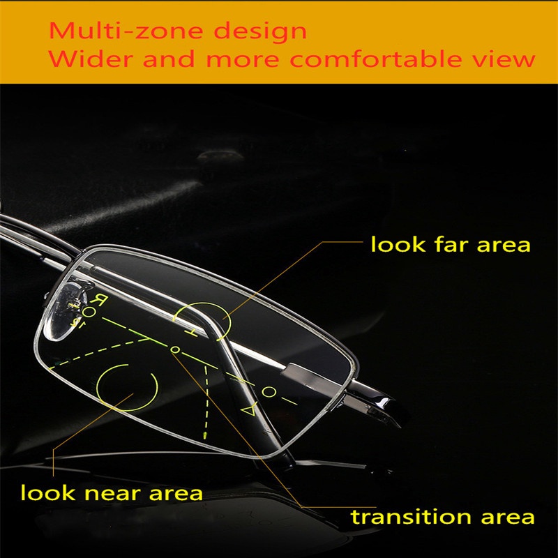 Progressive Multifocal Reading Glasses for Men Computer Glasses Women ...