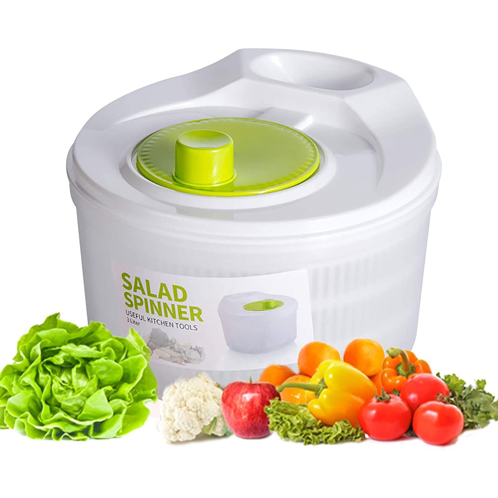 Salad Spinner Vegetable Dryer with Bowl Fruits Vegetable Lettuce Washer ...