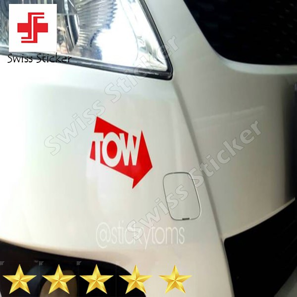 Tow Sticker (type A) For Cool JDM style racing Car towing hook | Shopee ...