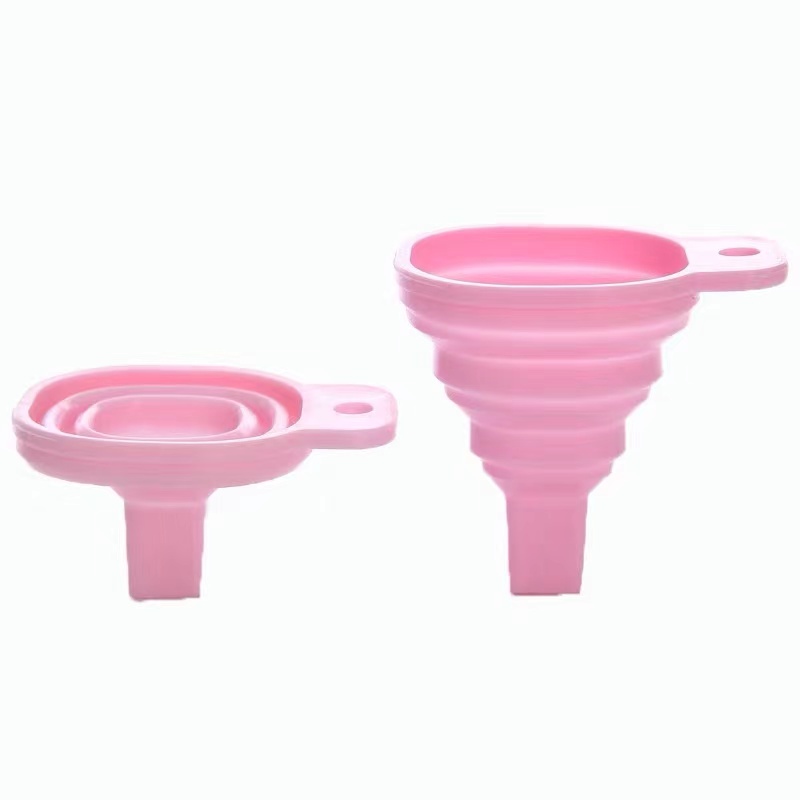 B65【Manila】COD Foldable Funnel Square Silicone Mini Funnel Liquid ...