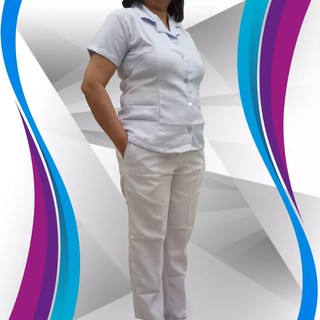 EL JOSHVIN Nurse uniform RN uniform Standard Collar for Woman's New (  Blouse , Pants )