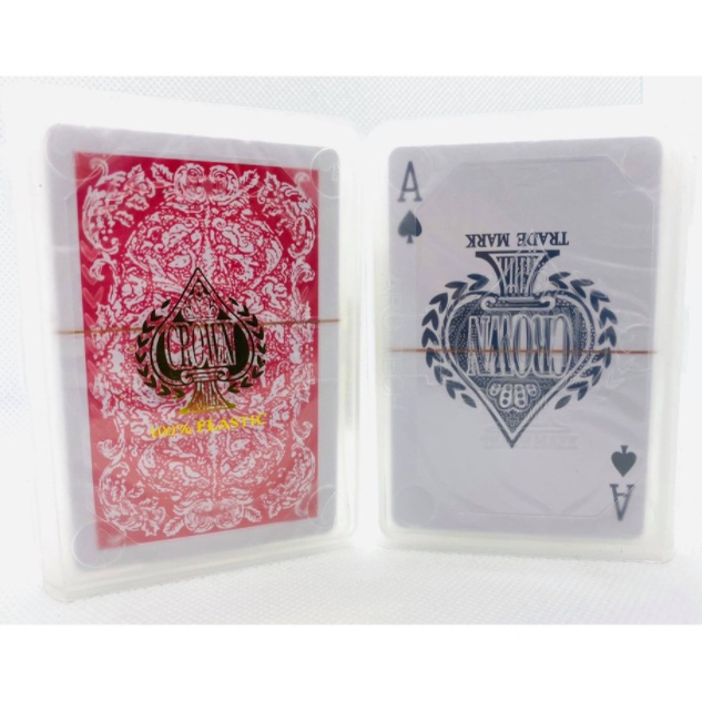 Crown Waterproof Plastic Playing Card Poker Cards Baraha 1box(12Decks ...