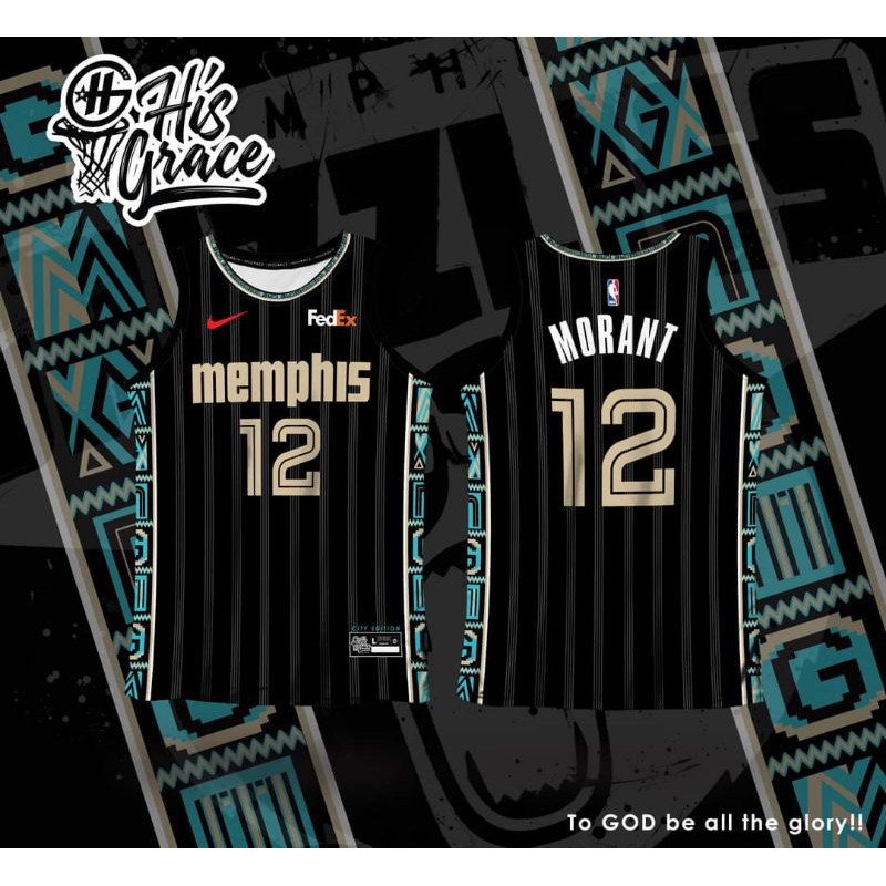 2022 MEMPHIS GRIZZLIES MORANT CITY EDITION HG JERSEY