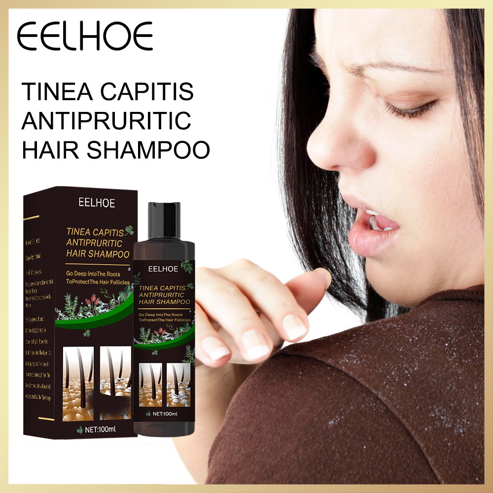 EELHOE 100ml Therapeutic Shampoo Control Oil Refreshing Clean Flaking