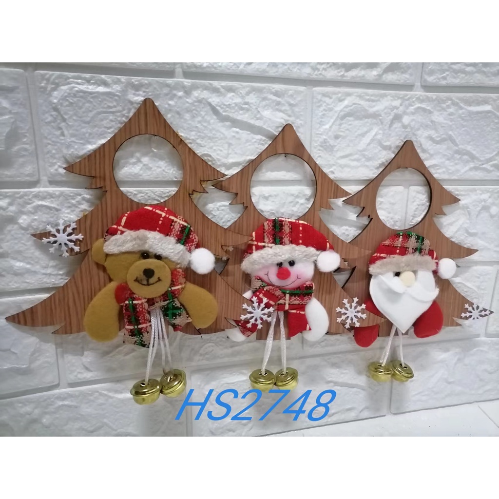 Hanging Christmas Door Knob Decor, Christmas Tree Decoration 1pcs