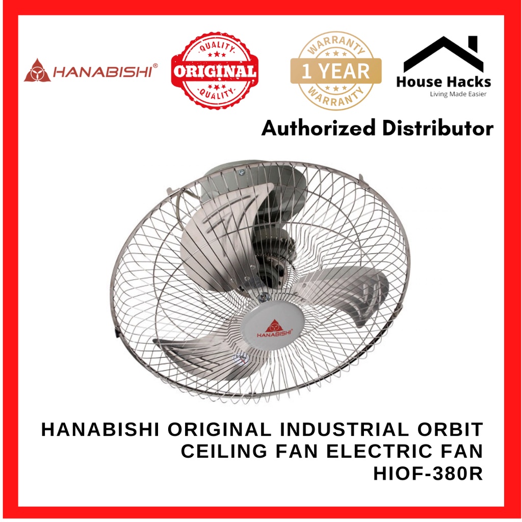 Hanabishi Original Industrial Orbit Ceiling Fan Electric Fan HIOF