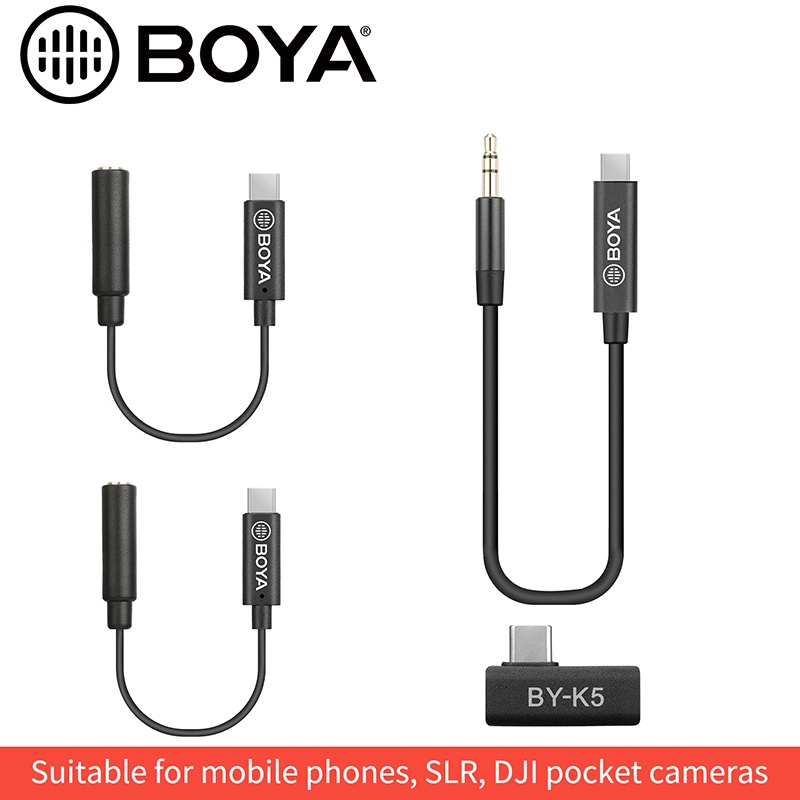 BOYA BY-K2 K4 K5 BY-K6 Type-c Android Phone Audio Cable for Microphone ...