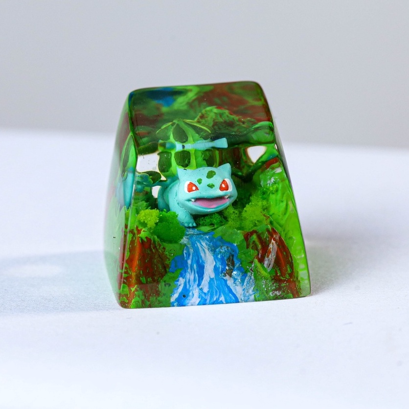 Keycap Pokemon Bulbasaur, Retail Keycap For Mechanical Keyboard, Sa 