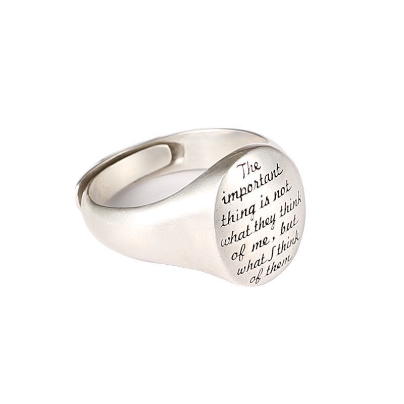 Killing Eve Villanelle ring 925 silver color proof seal for men and women to wear with personality Shopee Philippines