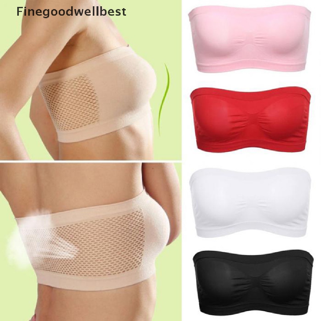 FGWB Women Tube Top Underwear Strapless Breathable Seamless Stretch ...