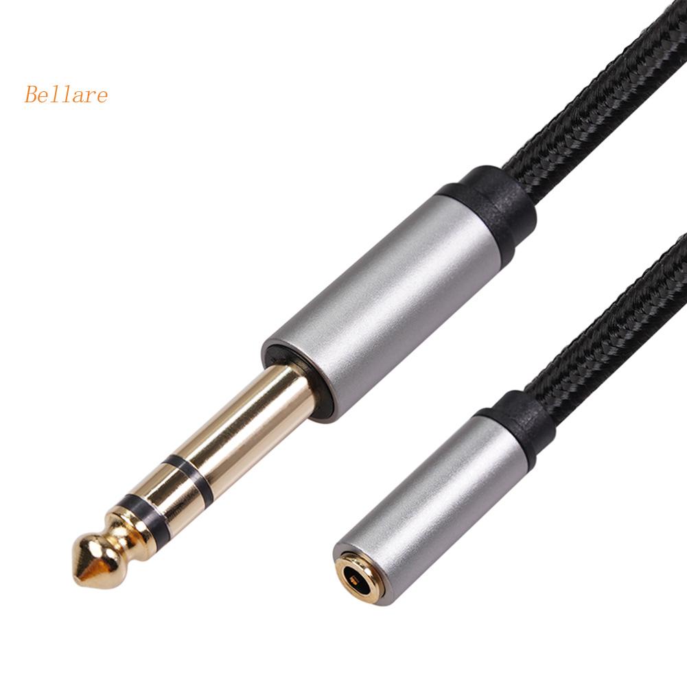 (Stock NewBel)6.35mm Male to 3.5mm Female Audio Cable for Guitar Piano
