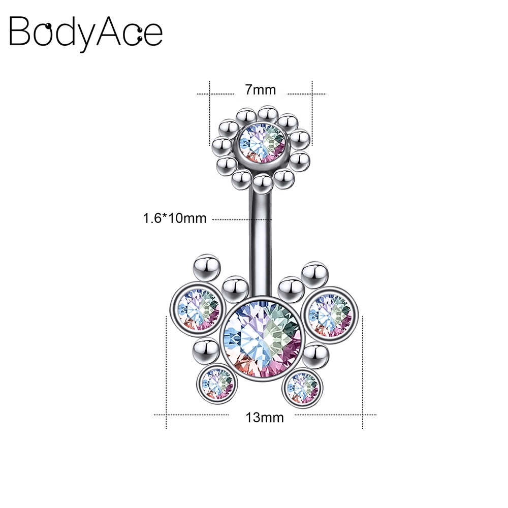 Stainless Steel Belly Ring Jewelry Hello Kitty w/red Crystal-Durable, Tarnish Resistant Jewelry Set for Everyday Wear main image 1