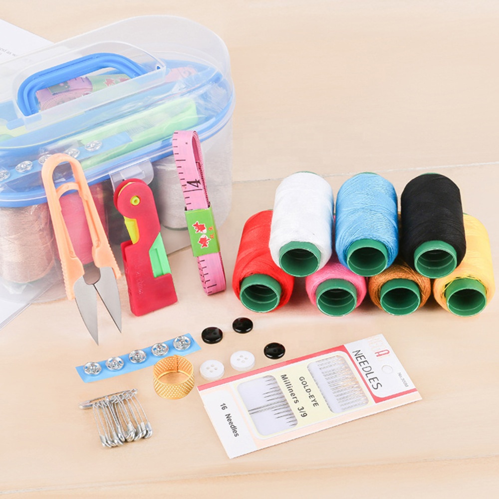 Sewing Kit Bundle Portable Mini Travelling Sewing Box Set Sewing Craft ...