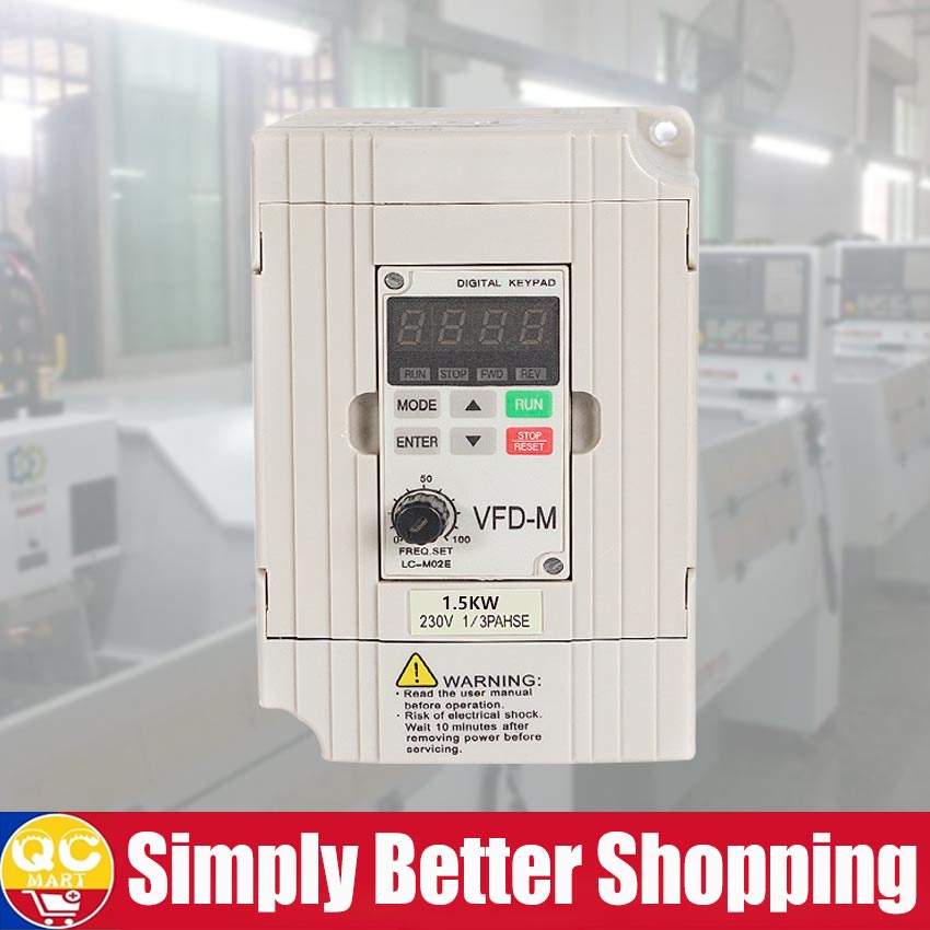 Variable Frequency Drive AC 220V 1.5KW Frequency Inverter Variable