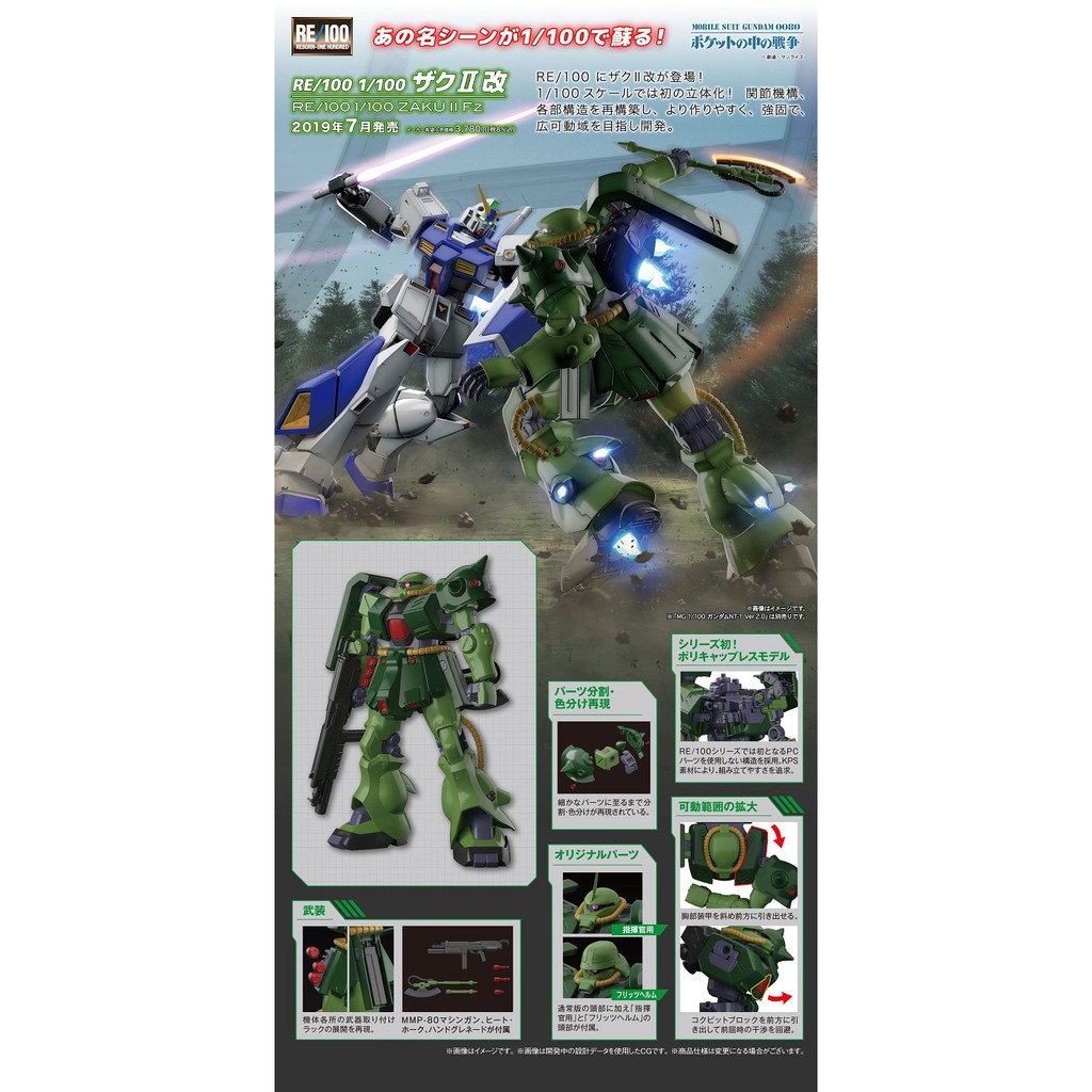 Gundam RE/100 Model Kit: Zaku II FZ | Shopee Philippines