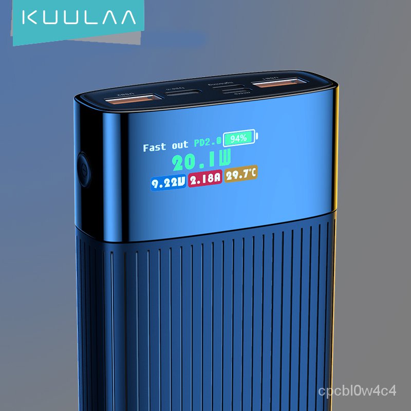 KUULAA Digital Display Power Bank 20000mAh QC PD 3.0 PoverBank Fast ...