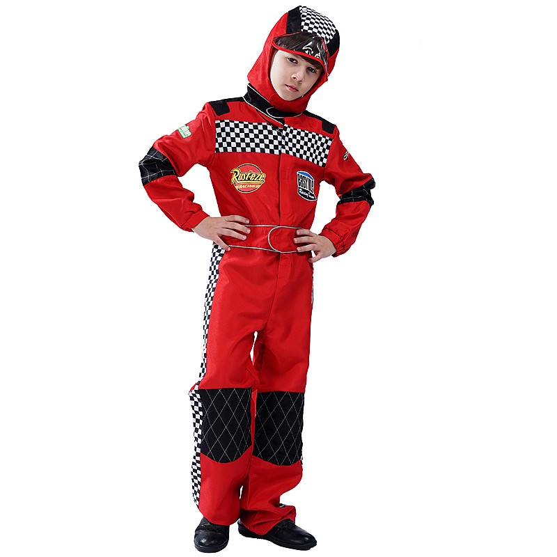 F1 Car Racing Costume for Kids Boys Sports Attire Cosplay Sportswear ...